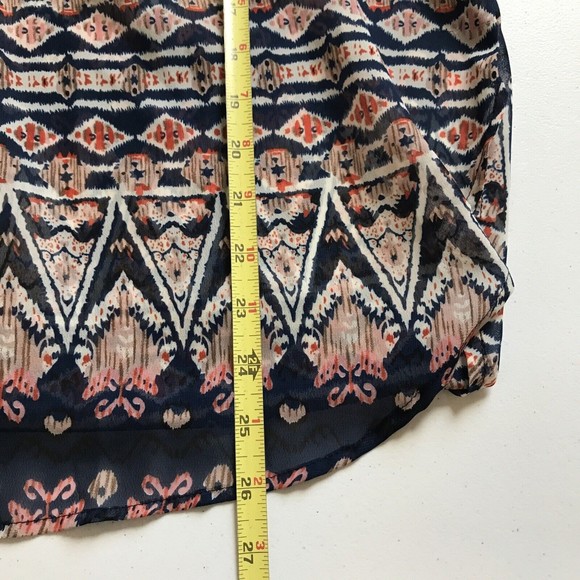 Allison Joy Women’s Lightweight Summer Blouse Size Medium Bohemian Style Top - Picture 4 of 6